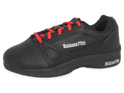 BalancePlus 400 series curling shoe with optional red shoelaces